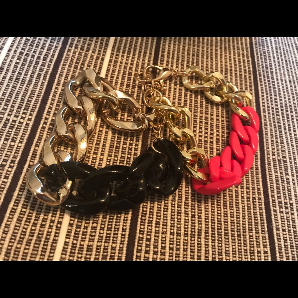 🍍Set of 2 gold chain bracelets
